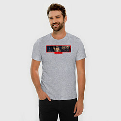 Футболка slim-fit АНИМЕ ДЗЮБЭЙ КИБАГАМИ ANIME МАНУСКРИПТ НИНДЗЯ, цвет: меланж — фото 2