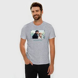 Футболка slim-fit Bridgerton love couple, цвет: меланж — фото 2