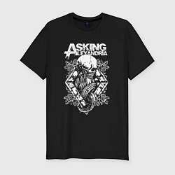 Мужская slim-футболка Asking alexandria Александрия