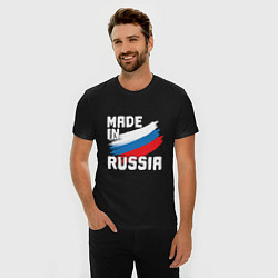 Футболка slim-fit In Russia, цвет: черный — фото 2