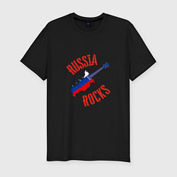 Футболка slim-fit Russia Rocks, цвет: черный