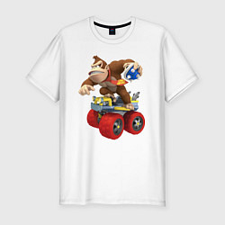 Футболка slim-fit Donkey Kong Super Mario Nintendo, цвет: белый