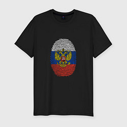Футболка slim-fit Россия - ДНК, цвет: черный