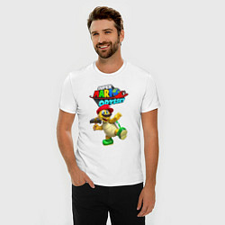 Футболка slim-fit Super Odyssey Hero turtle Koopa Troopa, цвет: белый — фото 2