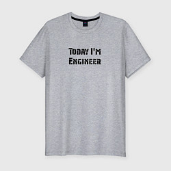 Мужская slim-футболка Инженер сегодня