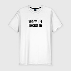 Мужская slim-футболка Инженер сегодня