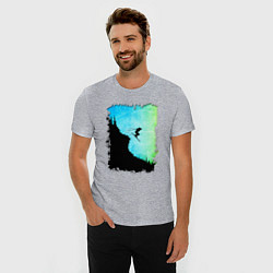 Футболка slim-fit Дроп, цвет: меланж — фото 2