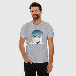 Футболка slim-fit Рей Аянами Rebuild of Evangelion, цвет: меланж — фото 2
