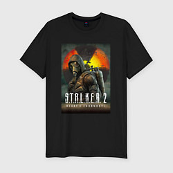 Мужская slim-футболка S T A L K E R 2 Heart of Chornobyl Сталкер 2 Сердц