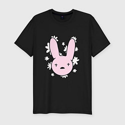 Мужская slim-футболка Bad Bunny Floral Bunny