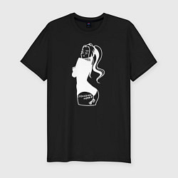 Мужская slim-футболка Спокойных ночи