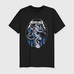 Футболка slim-fit Metallica Thrash metal Damn, цвет: черный