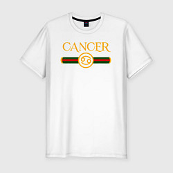 Футболка slim-fit CANCER брэнд, цвет: белый