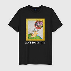 Футболка slim-fit Cant touch cat, цвет: черный