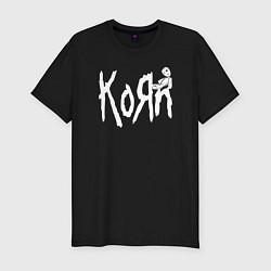 Мужская slim-футболка KoЯn rock