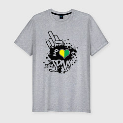 Мужская slim-футболка I love JDM Japan