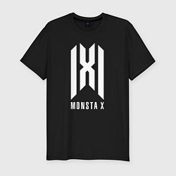 Мужская slim-футболка Monsta x logo