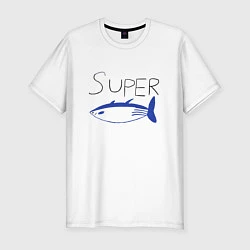 Мужская slim-футболка Super tuna jin