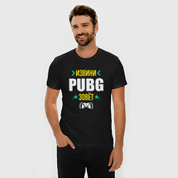 Футболка slim-fit Извини PUBG Зовет, цвет: черный — фото 2