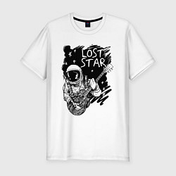 Футболка slim-fit Lost stars Space music, цвет: белый