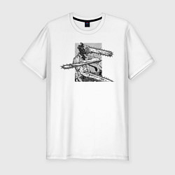 Футболка slim-fit Chainsawman, цвет: белый