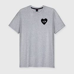 Мужская slim-футболка Obladaet сердце глаз