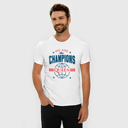 Футболка slim-fit QUEEN WE ARE THE CHAMPIONS, цвет: белый — фото 2