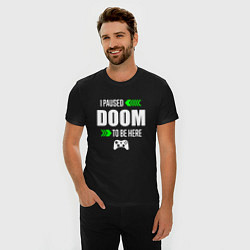 Футболка slim-fit Doom I Paused, цвет: черный — фото 2