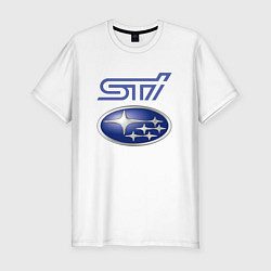Мужская slim-футболка SUBARU STI FS