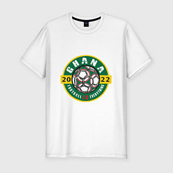 Футболка slim-fit Ghana 2022, цвет: белый