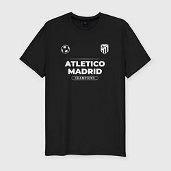 Футболка slim-fit Atletico Madrid Форма Чемпионов, цвет: черный