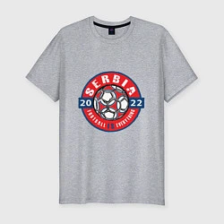 Мужская slim-футболка Serbia 2022