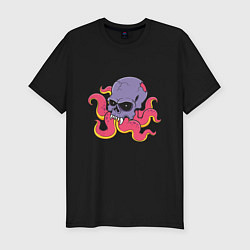 Футболка slim-fit Skull Octopus, цвет: черный