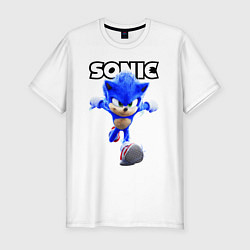 Мужская slim-футболка Sonic the Hedgehog 2022