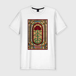 Футболка slim-fit STAINED GLASS ОЧЕНЬ СТРАННЫЕ ДЕЛА, цвет: белый