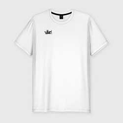 Футболка slim-fit Vibe calligraphy, цвет: белый