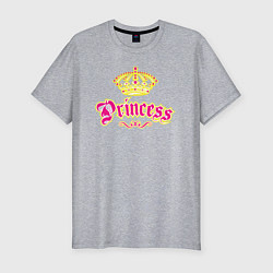 Мужская slim-футболка Моя Принцесса The Princcess
