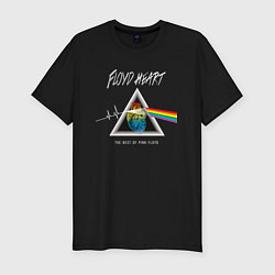 Футболка slim-fit Floyd Heart Pink Floyd, цвет: черный