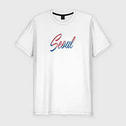 Футболка slim-fit Seoul, цвет: белый