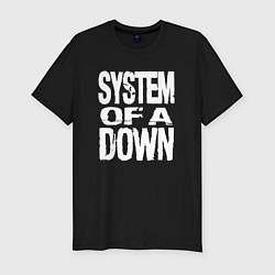 Мужская slim-футболка System of a Down логотип