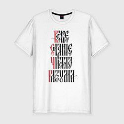 Футболка slim-fit Христианство - Вечное сияние чистого разума, цвет: белый