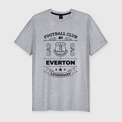 Футболка slim-fit Everton: Football Club Number 1 Legendary, цвет: меланж