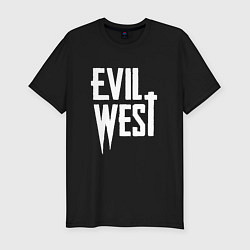 Футболка slim-fit Evil west logo, цвет: черный