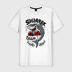 Футболка slim-fit Shark boxing team, цвет: белый