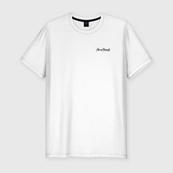 Мужская slim-футболка Papa roach Папа роач Лого