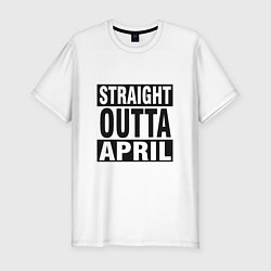 Мужская slim-футболка Прямо из апреля