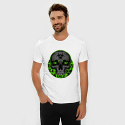 Футболка slim-fit SKULL TOXIC, цвет: белый — фото 2