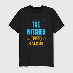 Мужская slim-футболка Игра The Witcher PRO Gaming