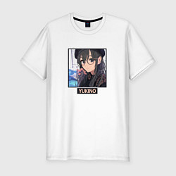 Футболка slim-fit Юкино в очках OreGairu, цвет: белый