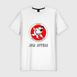 Футболка slim-fit Jiu Jitsu: since 16 century, цвет: белый